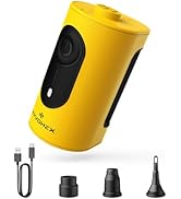 Portable Air Pump for Inflatables, 4000mAh Ultra Fast Air Mattress Pump with Advanced Heat Dissip...