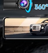 JOMISE T860+ Mirror Dash Cam 4K Front and 2.5K Rear, Detached Front Camera for 10-Minute Install,...