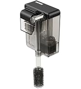 NICREW Slim Aquarium Filter, Quiet Fish Tank HOB Filters for up to 5 Gallon Aquariums, Adjustable...