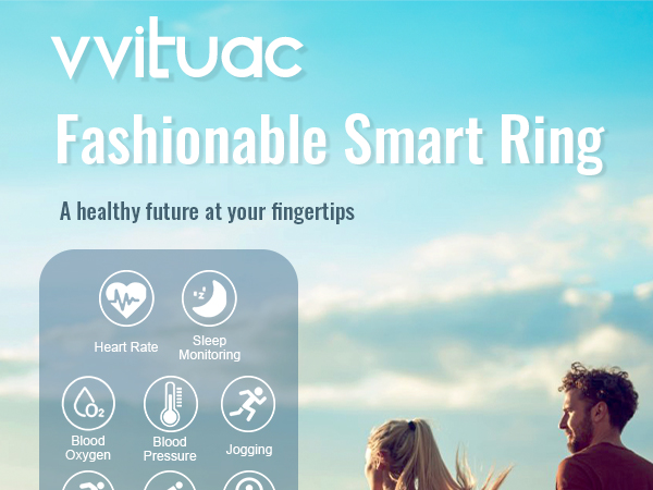 Smart Ring for Women Men Fitness Tracker