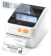Phomemo Shipping Label Printer with Screen and Built-in Label Bin | D421R 4x6 Bluetooth Thermal P...