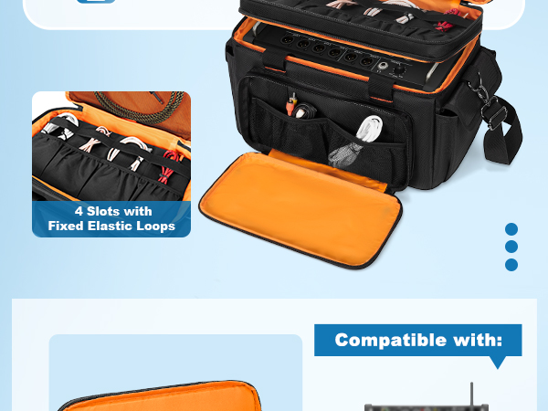 Padded Mixer Carry Bag Compatible with Behringer X-AIR Series Mixers XR12, XR16, XR18