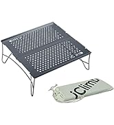 iClimb Mini Solo Folding Table Ultralight Compact for Backpacking Camping Hiking Beach Picnic (Gu...