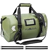 YUMQUA Waterproof Duffel Bag, Motorcycle Duffle Bag, Heavy Duty Roll Top Large Dry Bags Waterproo...