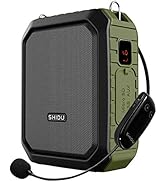 Voice Amplifier with Wireless Headset Mic - 18W 4400mAh Rechargeable Mini Pa System, Bluetooth 4....