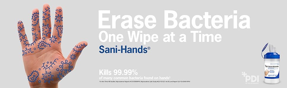 Sani-Hands: Erase Bacteria One Wipe at a Time