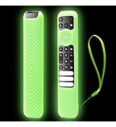 for TCL-RC813-Silicone-Remote-Cover, Glow-in-The-Dark Case with Lanyard for TCL RC813/RC813B Smar...