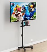 Xyndyx Mobile TV Cart for 23-60 Inch LCD LED OLED Flat Curved Screen Outdoor TVs Height Adjustabl...