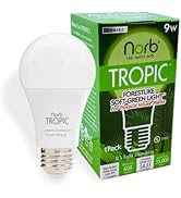 NorbTROPIC A19 - 9W Tropical Plant Grow Light with Patent Pending Spectrum That Mimics Forest Fil...