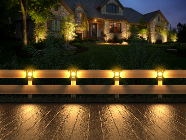 solar fence lights