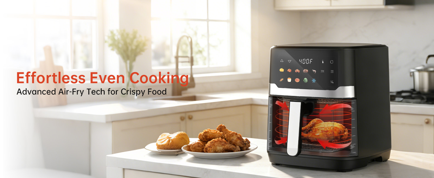 Effortless Even Cooking for Crispy Food