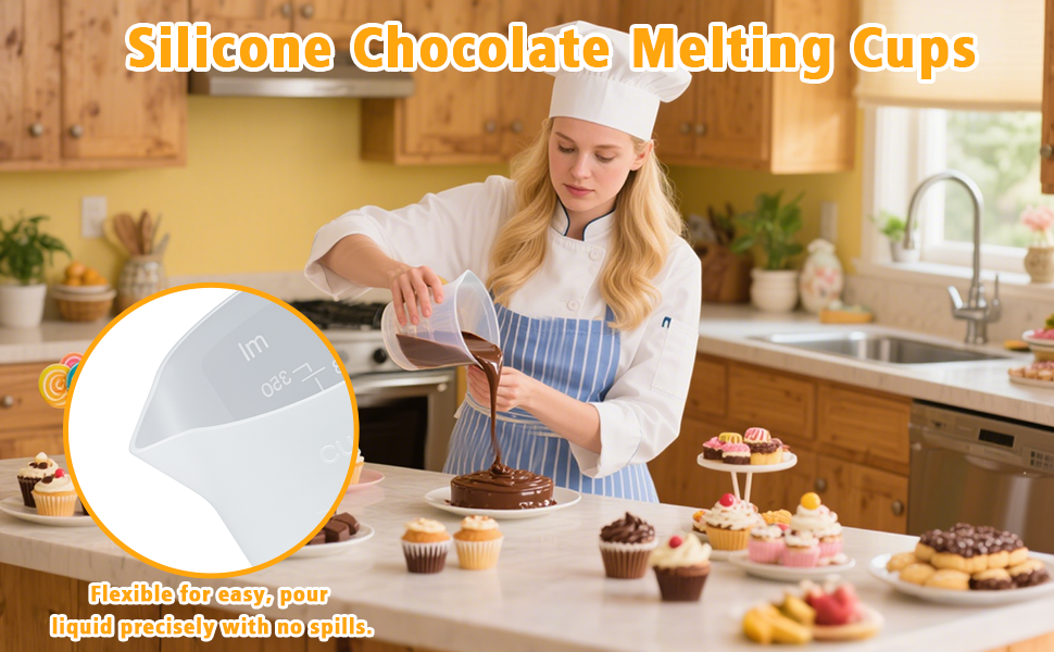 These are perfect for melting chocolate! I love that I don’t have to use multiple tools anymore.