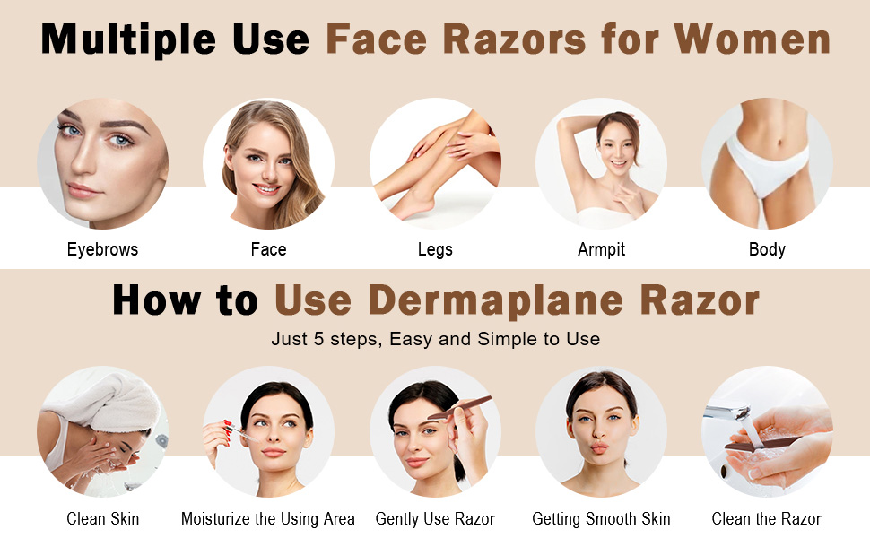 Dermaplane Razor for Women Face