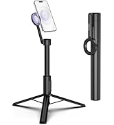 KraftGeek Magnetic Tripod for iPhone, 64” Selfie Stick for iPhone Magsafe, Travel Tripod Stand wi...