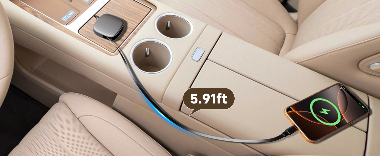 retractable usb-c charging cable