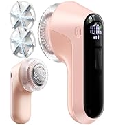 Fabric Shaver, Rechargeable Lint Shaver with Digital Display, Electric Portable Sweater Shaver wi...