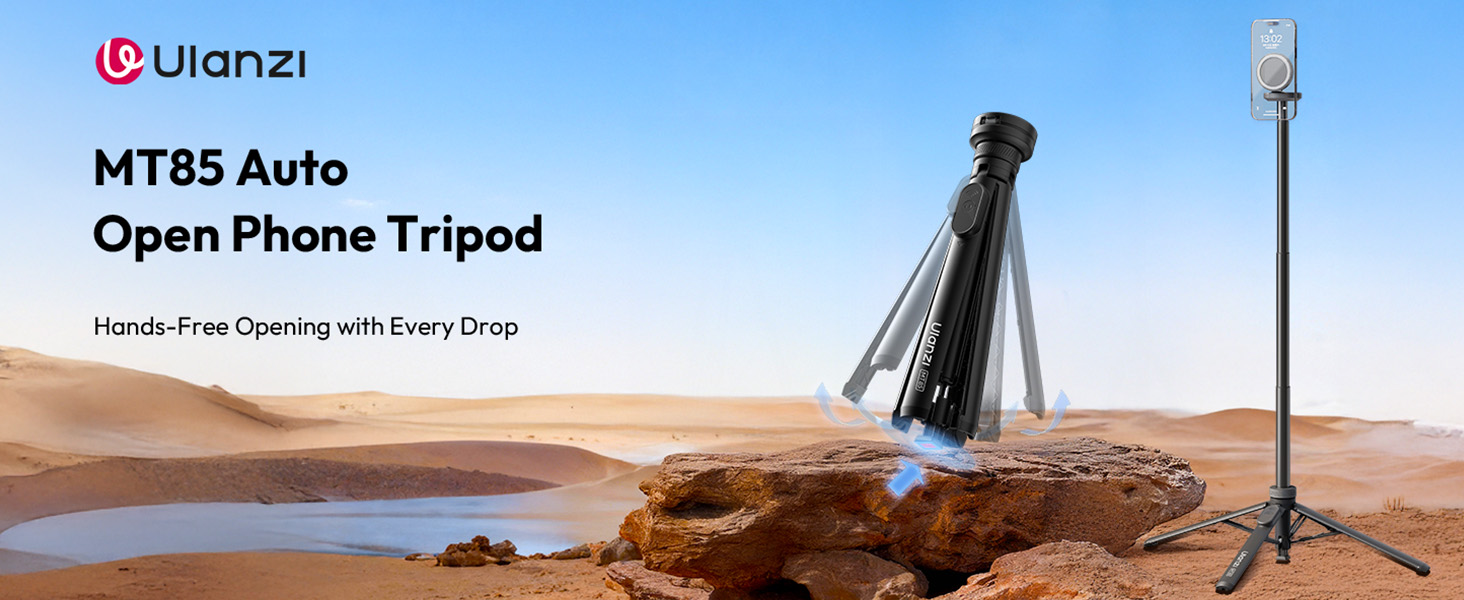 auto open phone tripod