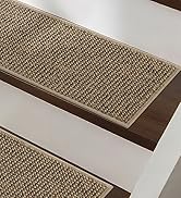 BEQHAUSE Stair Treads for Wooden Steps 28inX9in, Carpet Stair Treads Non Slip Indoor, Machine Was...