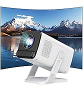 Mini Portable Projector for Bedroom with WiFi and Bi-directional Bluetooth 1080P 4K Support Smart...