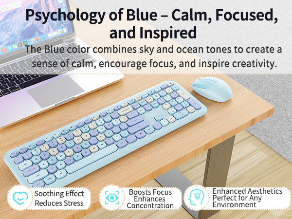 stylish wireless keyboard and mouse