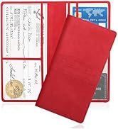 Car Registration and Insurance Holder,PU Leather Car Glove Box Organizer Car Document Holder for ...