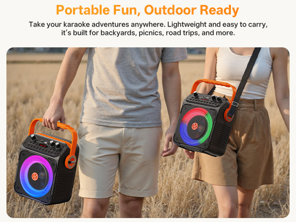 portable karaoke machine