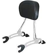 Harvards Chrome Passenger Sissy Bar Compatible with Indian Chief/Chieftain/Indian Pursuit/Springf...