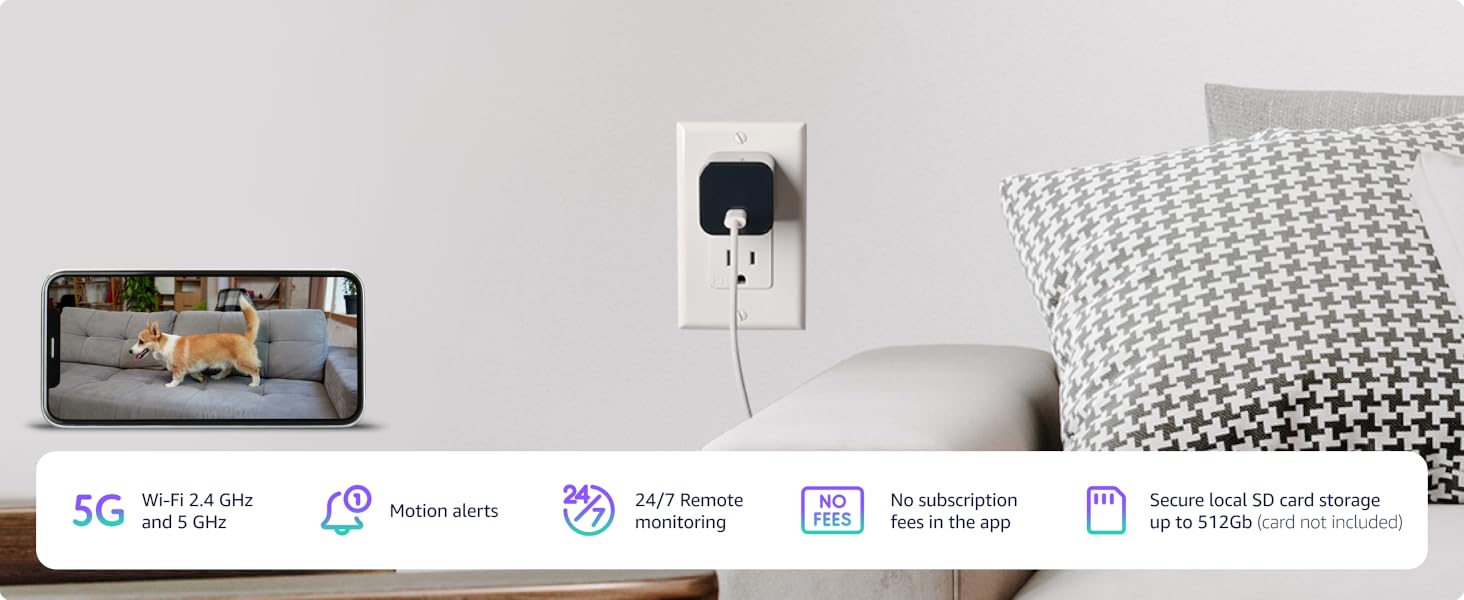 type-c smart camera in a charger