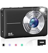 Digital Camera for Kids, FHD 1080P Point and Shoot Digital Camera with 32GB SD Card &amp; 16X Digital...