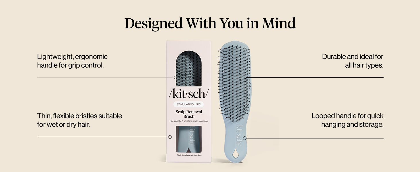 Kitsch Scalp Renewal Brush- Haze Blue