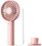 Jancane Handheld Fan, USB Rechargeable Mini Portable Fan with Base, 10H Battery, Strong Wind, Sma...