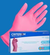 Henry Schein Criterion Nitrile Exam Gloves, Magenta Pink, 200/Box, Latex-Free, Powder-Free, Sooth...
