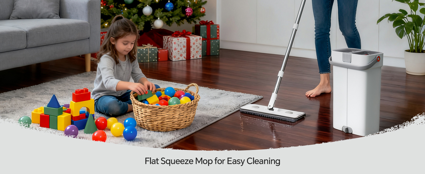 Flat mop for floor
