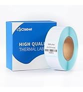 Clabel 1"x1" Thermal Sticker Label Paper, Compatible with CT221D Label Printer, Self-Adhensive Th...