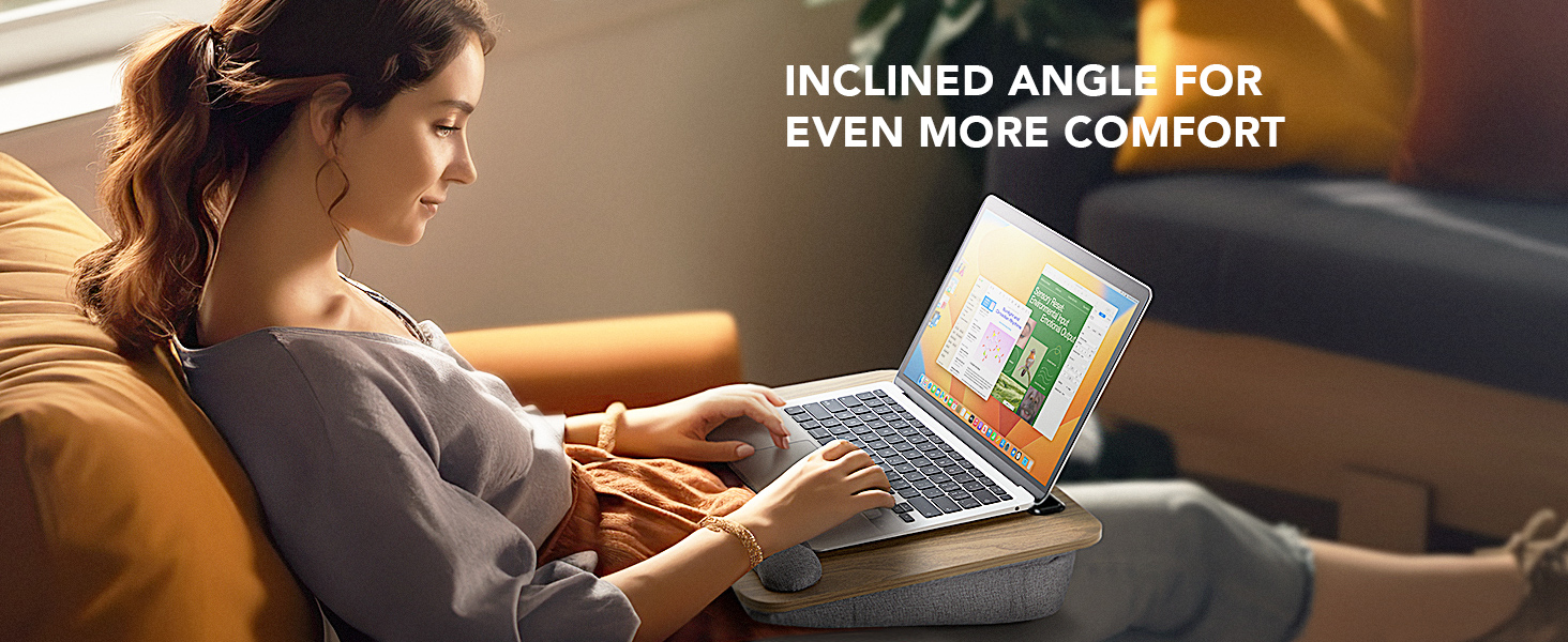 HNLD12 laptop lap desk lap desk with cushion laptop stand for bed for adults
