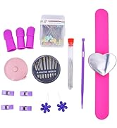 Sewing Kit for Teens &amp; Petite Fingers | THIK-Grip Thimbles - Small (2) Medium (1) | Needles (55) ...