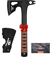 MOSSY OAK 12" Camping Axe and Survival Hatchet with Sheath, Compact Outdoor Multitool Hatchet wit...