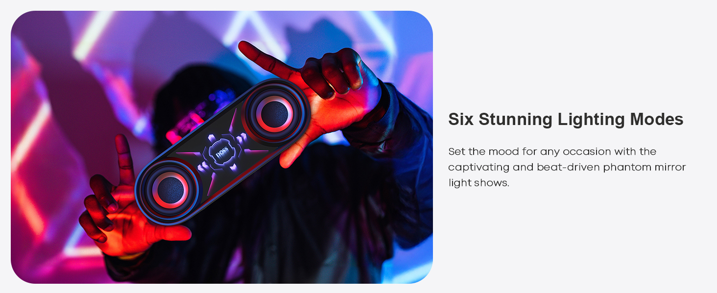 Bluetooth Speaker with Led Lights