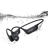 POLVCDG Bone Conduction Headphones,IP68 Waterproof Swimming Headphones,32GB Memory Open Ear Headp...