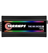 Taramps The Big Boss 8 Bass Black Color Amplifier 0.5 to 2 Ohms 8000 Watts RMS 108 RGB Effects, M...