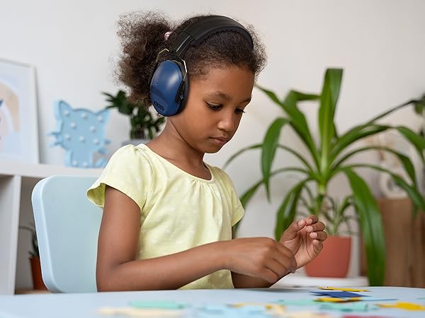 Dr.meter Ear Muffs for Noise Reduction: 27.4SNR Noise Cancelling Headphones for Kids Adults