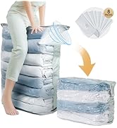 TAILI 8 Pack Vacuum Storage Bags, Jumbo Cube (31x40x15 Inch), Extra Large Vacuum Seal Bags for Cl...