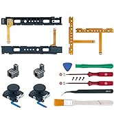 Mcbazel 18 in 1 Replacement Repair Kit for N-Switch Joy-Con with Screwdrivers Opening Tool, 3D Le...