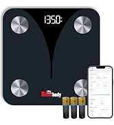 Bisonbody Smart Digital Body Scale – Detects 20 Body Composition Metrics Including Weight, BMI, B...