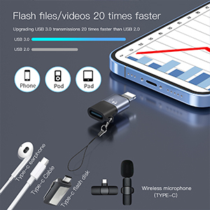 USB C to Lig-htn-ing Adapter