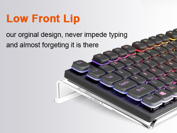 computer keyboard riser with silicone strip 
