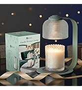 Oizuon Candle Warmer Lamp with Timer - 4.92'' Dimmable Candle Lamp Warmer, Christmas Birthday Gif...