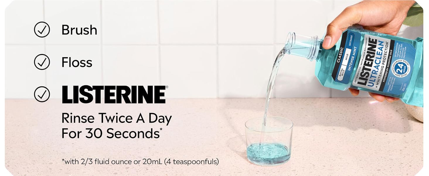 Brushing, Flossing, Listerine