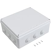 LeMotech ABS Plastic Dustproof Waterproof IP65 Junction Box Universal Electrical Project Enclosur...