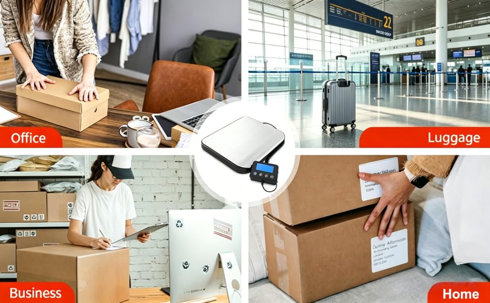 Large shipping scale for office &amp;amp; home use, small business, luggage, pet.